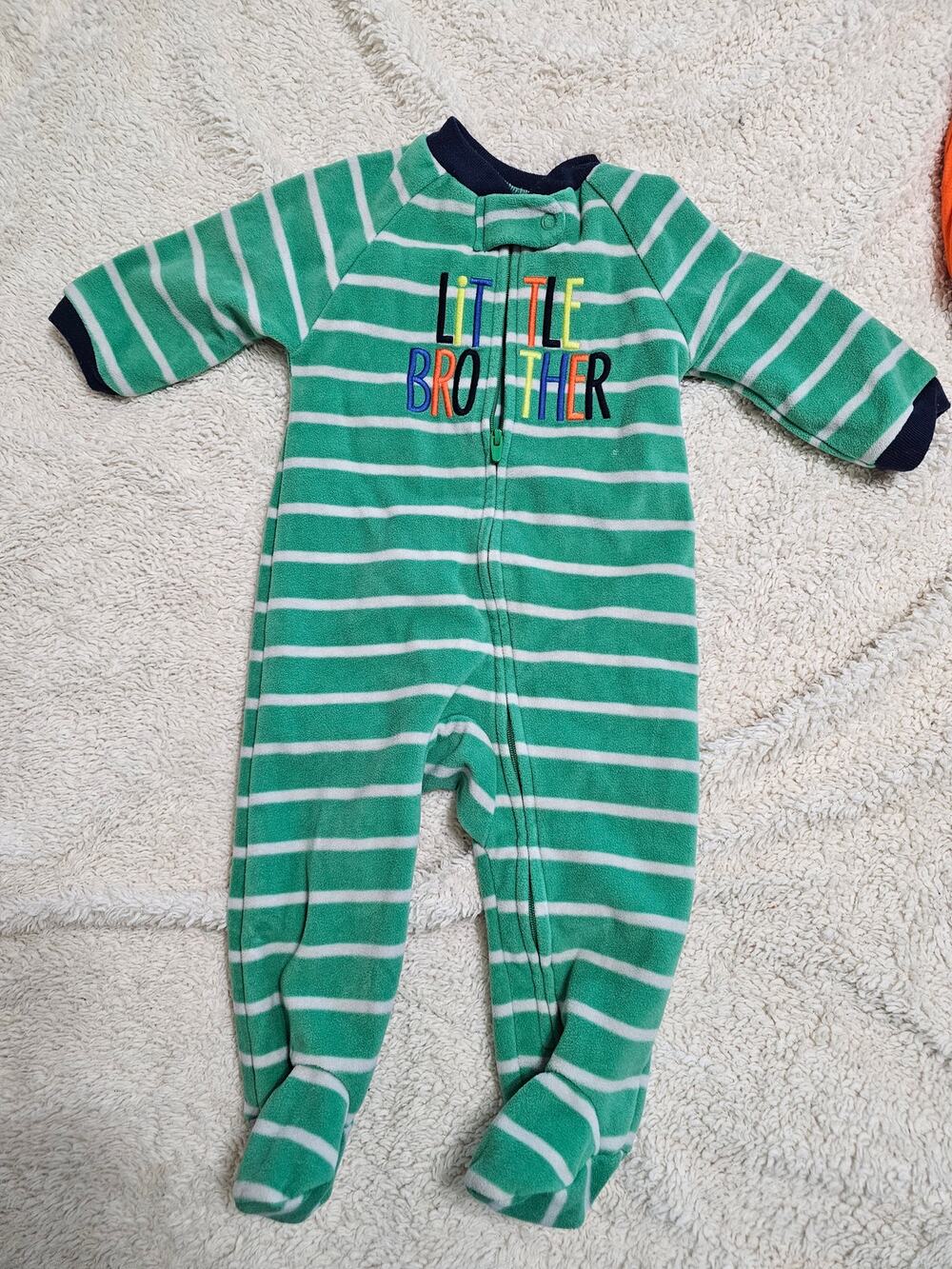 Little Brother fleece one piece footie